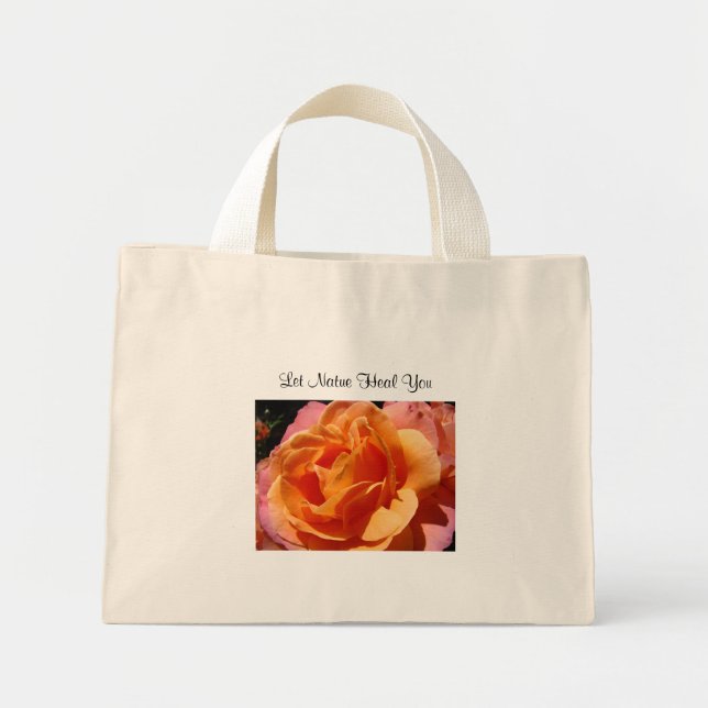 Låt naturen hela dig Rose väskor Orange Rosa Rosor (Framsidan)