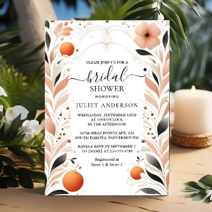 Låt Orange 70-talets 90-sekunders Rosa färgstark M Inbjudningar