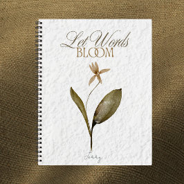 Låt ord blomstra – Pressad blommajournal för att s