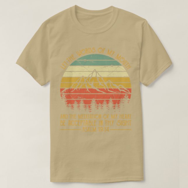 Låt Orden i min mun vara acceptabelt för kristna T Shirt (Design framsida)
