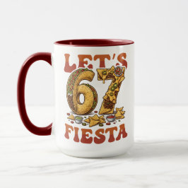 Låt oss 67 Fiesta Roligt Cinco De Mayo Taco Nacho Mugg