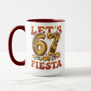 Låt oss 67 Fiesta Roligt Cinco De Mayo Taco Nacho Mugg