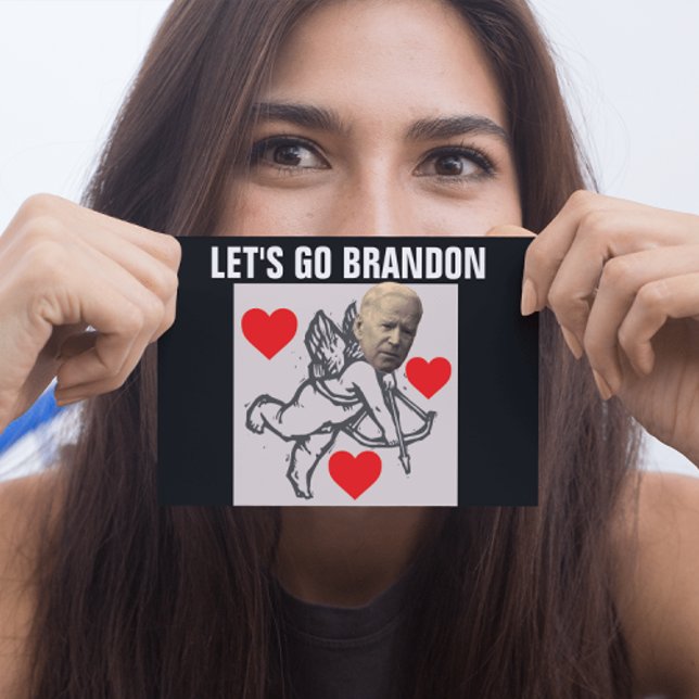 LÅT OSS ÅKA BRANDON JOE BIDEN VALENTINSDAG KORT (Skapare uppladdad)