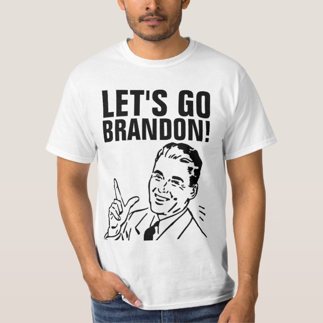 LÅT OSS ÅKA BRANDON! PÅ FARSDAGEN T SHIRT (Framsida)