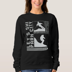 Låt oss åka skidor Park City Skidåkning Skidåkare T Shirt