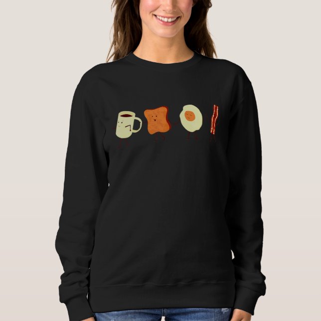 Låt oss alla gå och äta frukost  Mat T Shirt (Framsida)