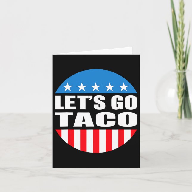 Låt oss alltid ut chickens Gå Taco Funny Memo Kort (Framsida)