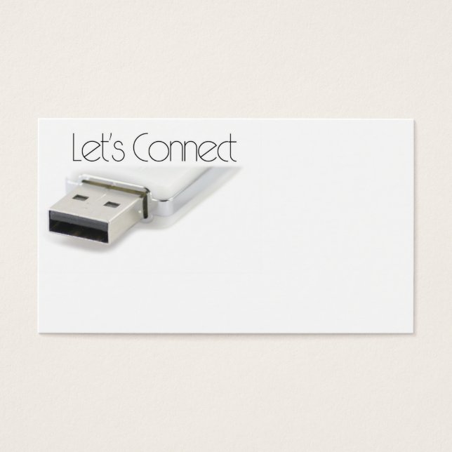 Låt oss ansluta USB Visitkort (Framsidan)