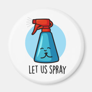 Låt oss använda Spray Funny Praying Flaska Pun Magnet