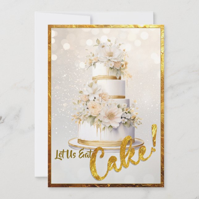 Låt oss äta kakan! Inbjudan (Framsida)