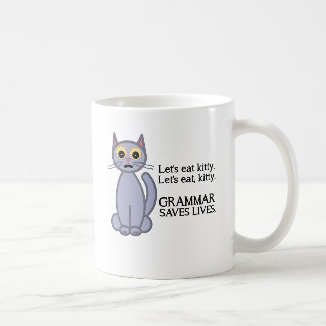 Låt oss äta kattunge kaffemugg (Höger)