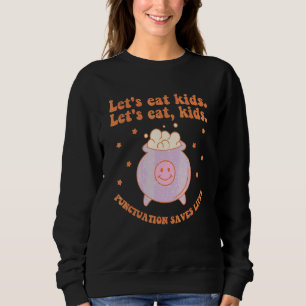 Låt oss äta Kids engelsk lärare skiljetecken rädda T Shirt