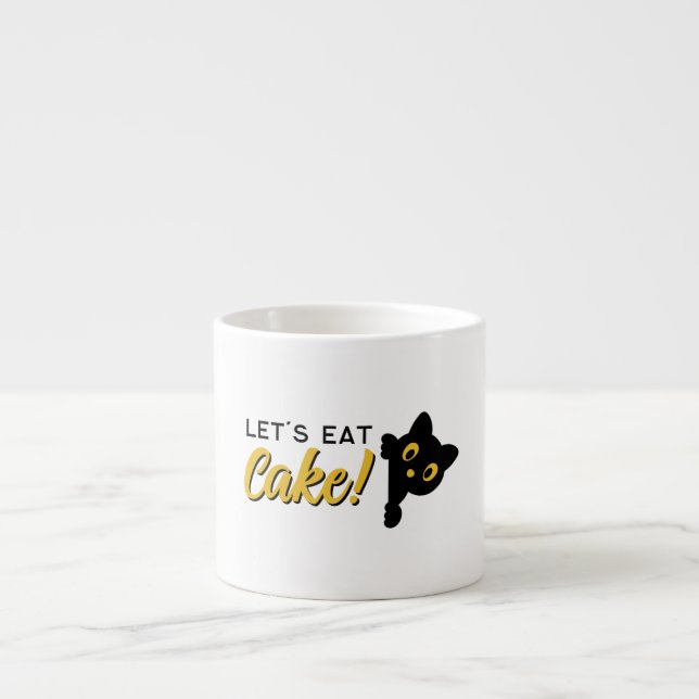 Låt oss äta tårta  espressomugg (Framsidan)