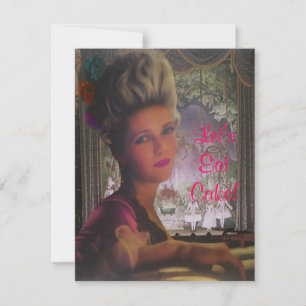 Låt oss äta tårta Marie Antoinette ~ Inbjudningar