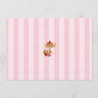 Låt oss äta tårtapartyinbjudningar inbjudningar