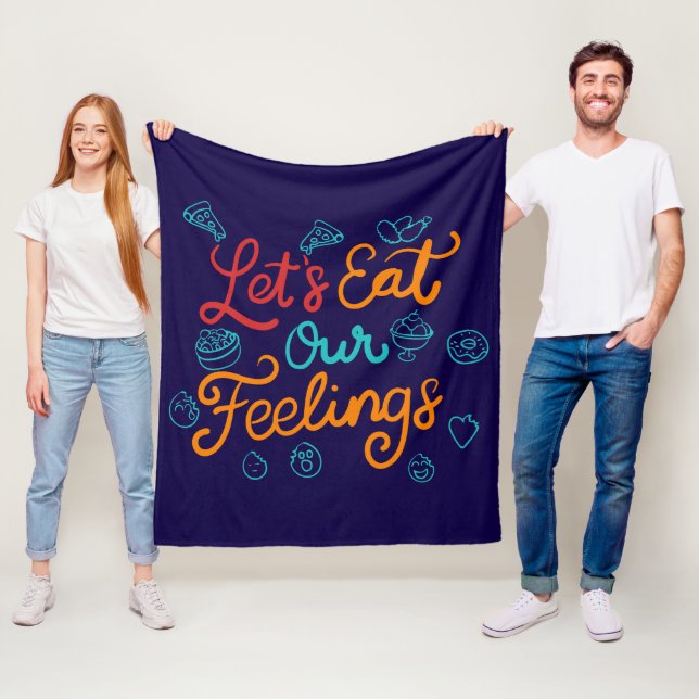 Låt oss äta våra känslor fleecefilt (På plats)