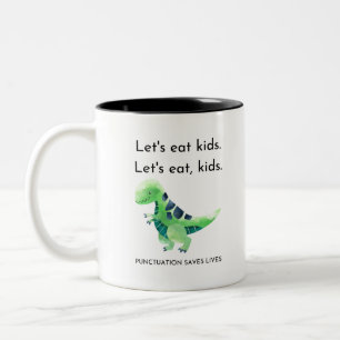 Låt oss att äta barn. Låt oss äta, barn. Två-Tonad Mugg