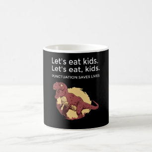 Låt oss att äta barn och interpunktion Sparar Le Kaffemugg