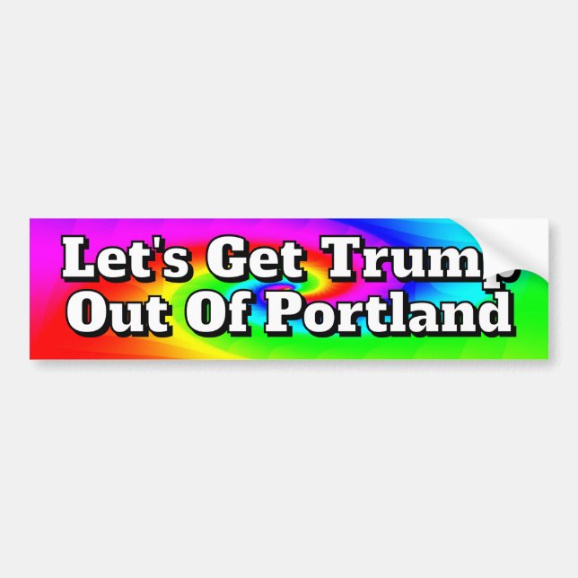 Låt oss att dra dig ur portland bildekal (Framsidan)