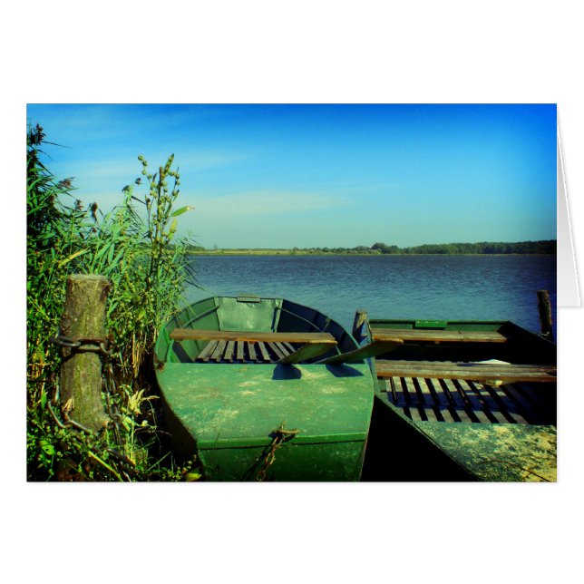 Låt oss att fiska hälsningskort (Framsidan Horizontal)