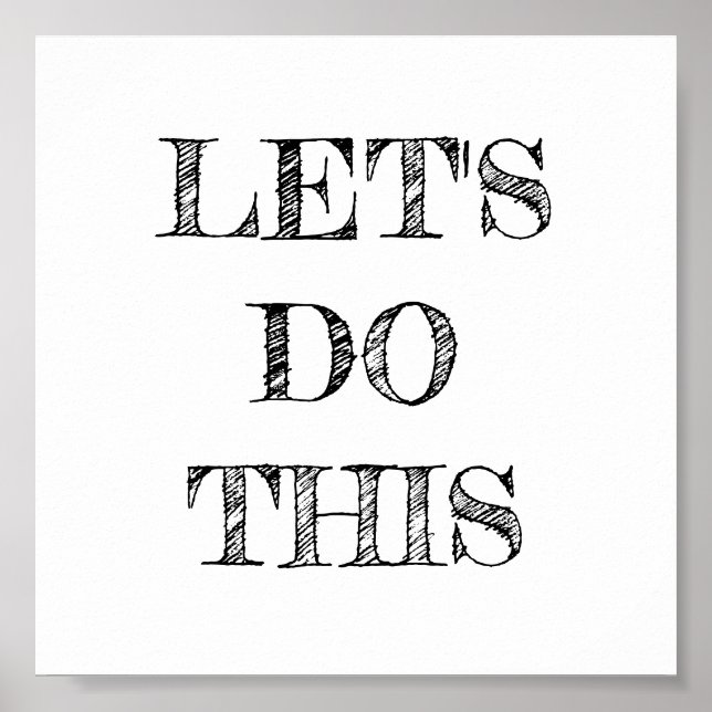 Låt oss att göra denna minimalistiska Poster (Framsidan)