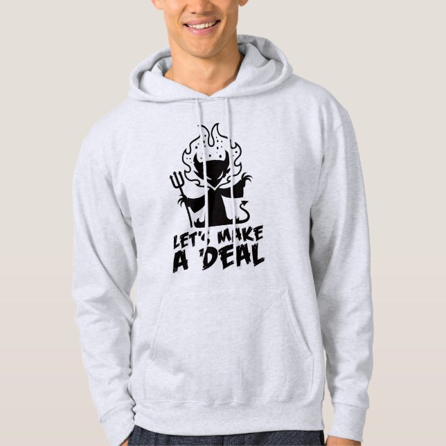 Låt oss att göra upp med Djävulen Hoodie (Framsida)