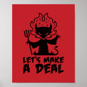 Låt oss att göra upp med Djävulen Poster