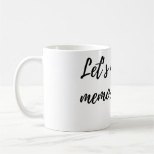 låt oss att skapa minnen med kamera kaffemugg