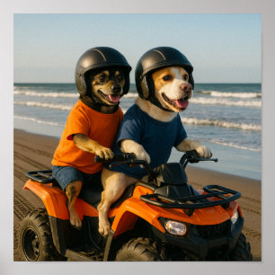 "Låt oss ATV-åkning" Poster