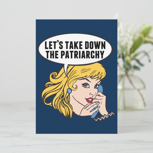 Låt oss av Ta ner det feministiska Coolan Patriarc (Stående Fram)