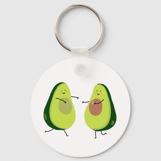 LÅT OSS AVOCUDDLE, AVOCADO DESIGN NYCKELRING (Framsida)