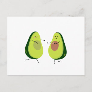 LÅT OSS AVOCUDDLE, AVOCADO DESIGN VYKORT