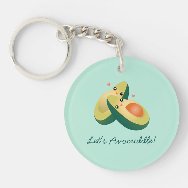 Låt oss Avocuddle Funny Cute Avocados Pun Humor (Framsidan)