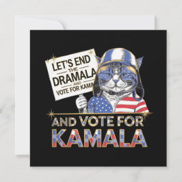 Låt oss avsluta Dramala och rösta för Kamala Inbjudningar