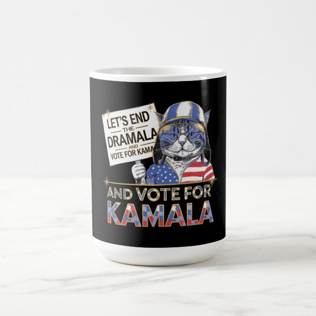 Låt oss avsluta Dramala och rösta för Kamala Kaffemugg (Center)