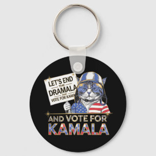 Låt oss avsluta Dramala och rösta för Kamala Nyckelring