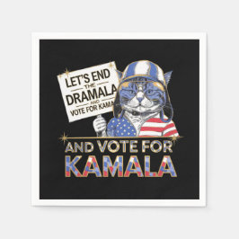 Låt oss avsluta Dramala och rösta för Kamala Pappersservett