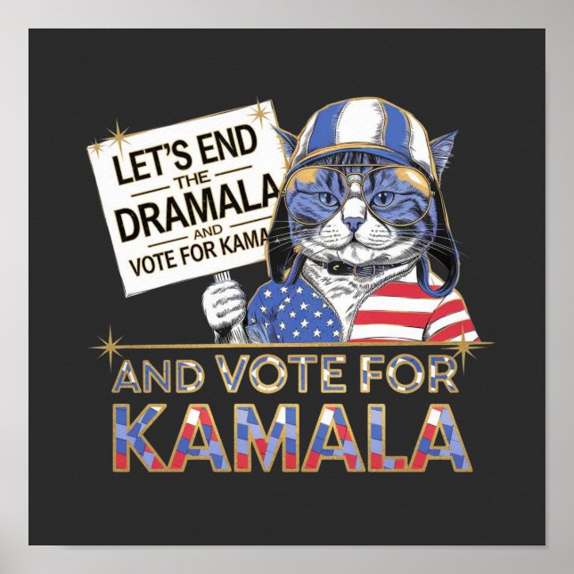 Låt oss avsluta dramats show och rösta på Kamala Poster (Framsidan)