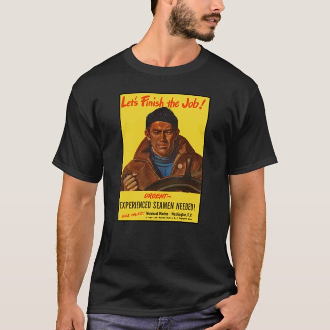 Låt oss avsluta jobbet! t shirt (Framsida)