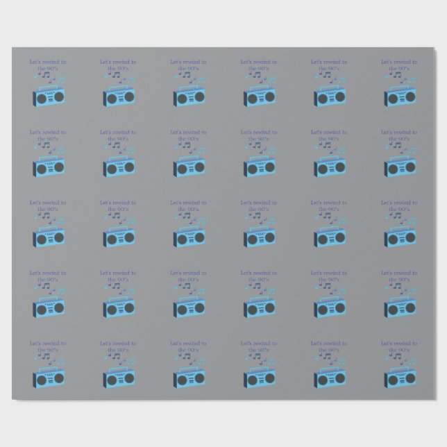 Låt oss backa till 90-talet presentpapper (Platt)