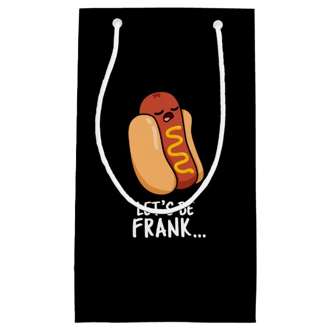 Låt oss Be Frank Funny Frankfurter Pun Mörk BG (Framsidan)