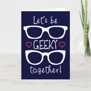 Låt oss Be Geeky tillsammans Helgkort