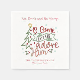 Låt oss be honom om julen pappersservett