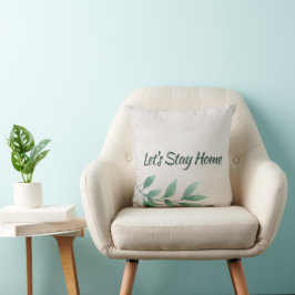 Låt oss Behåll hemvattenfärgen Eucalyptus Kudde