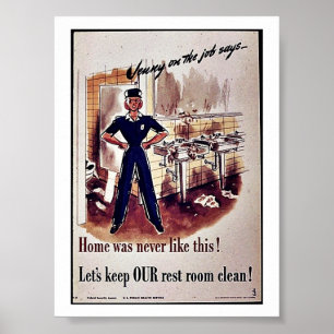 Låt oss Behålla vårt vilorum rent! Poster