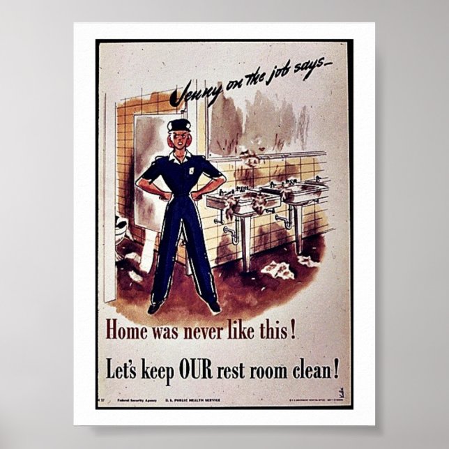 Låt oss Behålla vårt vilorum rent! Poster (Framsidan)