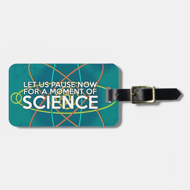 LÅT OSS BEKYMMA OSS NU FÖR ETT VETENSKAP BAGAGEBRICKA (Horisontell Framsida)