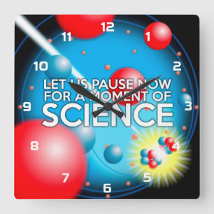 LÅT OSS BEKYMMA OSS NU FÖR ETT VETENSKAP FYRKANTIG KLOCKA