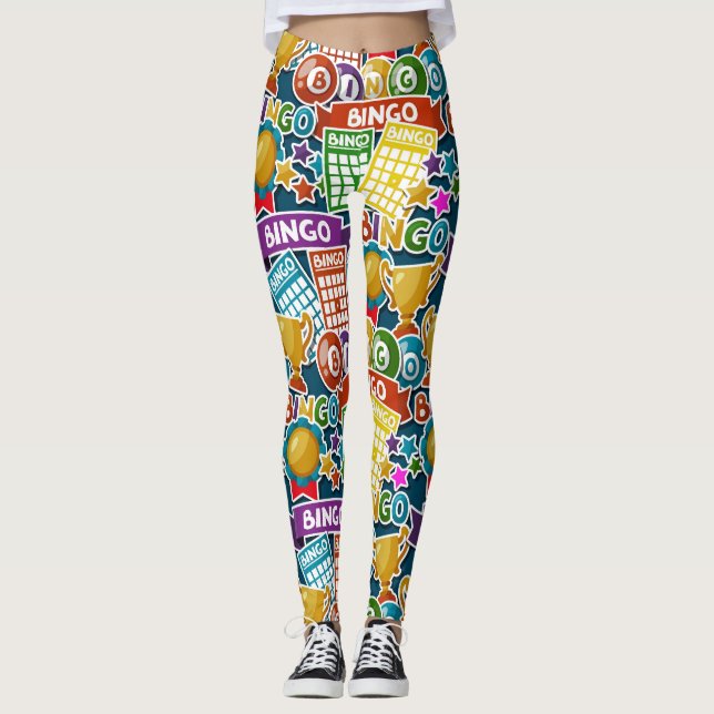 Låt oss BINGO Pop Mode Leggings (Framsida)