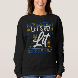 Låt Oss Bli Berusade Jul Hanukkah Menorah Judisk C T Shirt